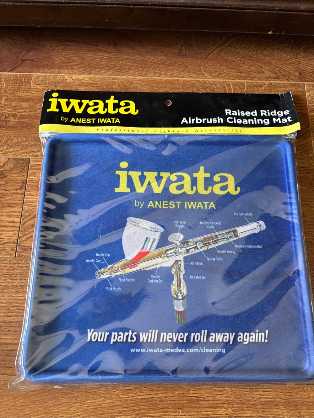 Blue Raised Ridge Airbrush Cleaning Mat